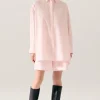 COTTON SILK MORNING SHIRT HYDROGEN