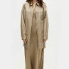COTTON SILK ROUND SHIRT GRAPHITE