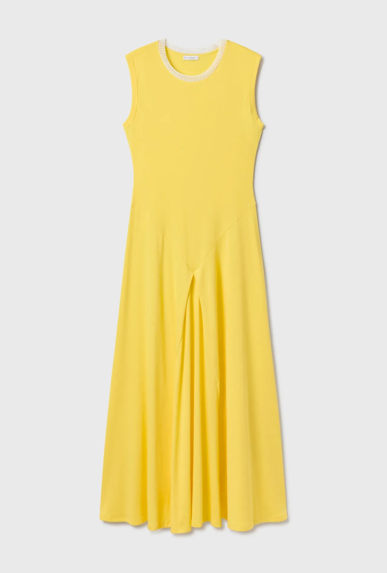 CROCHET TRIM DRESS TITANATE