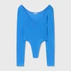 CUTAWAY LONG SLEEVE BODYSUIT WAVE