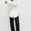 FRINGE BIAS CUT SHIRT WHITE