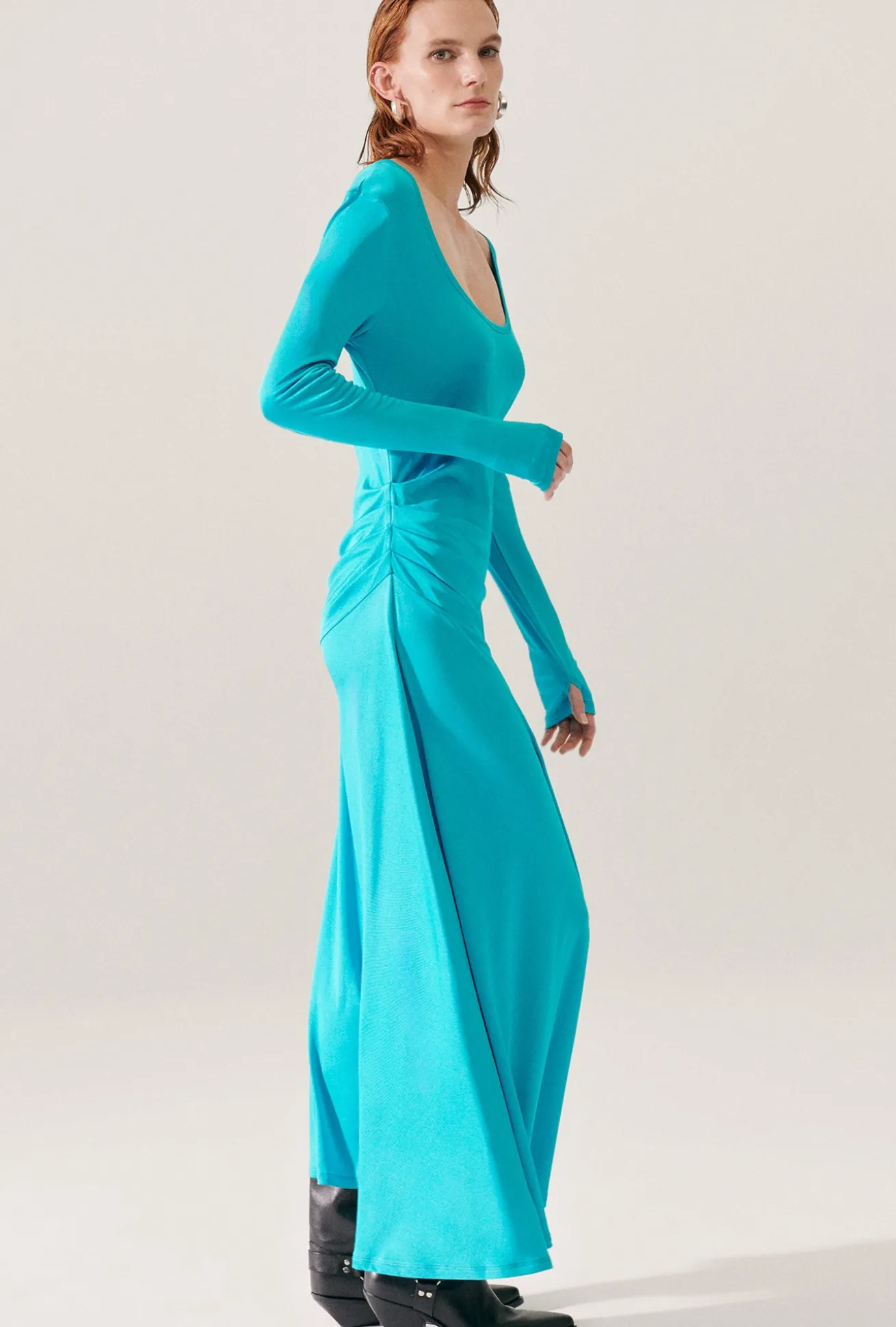 JERSEY LONG SLEEVE DRESS OXYGEN