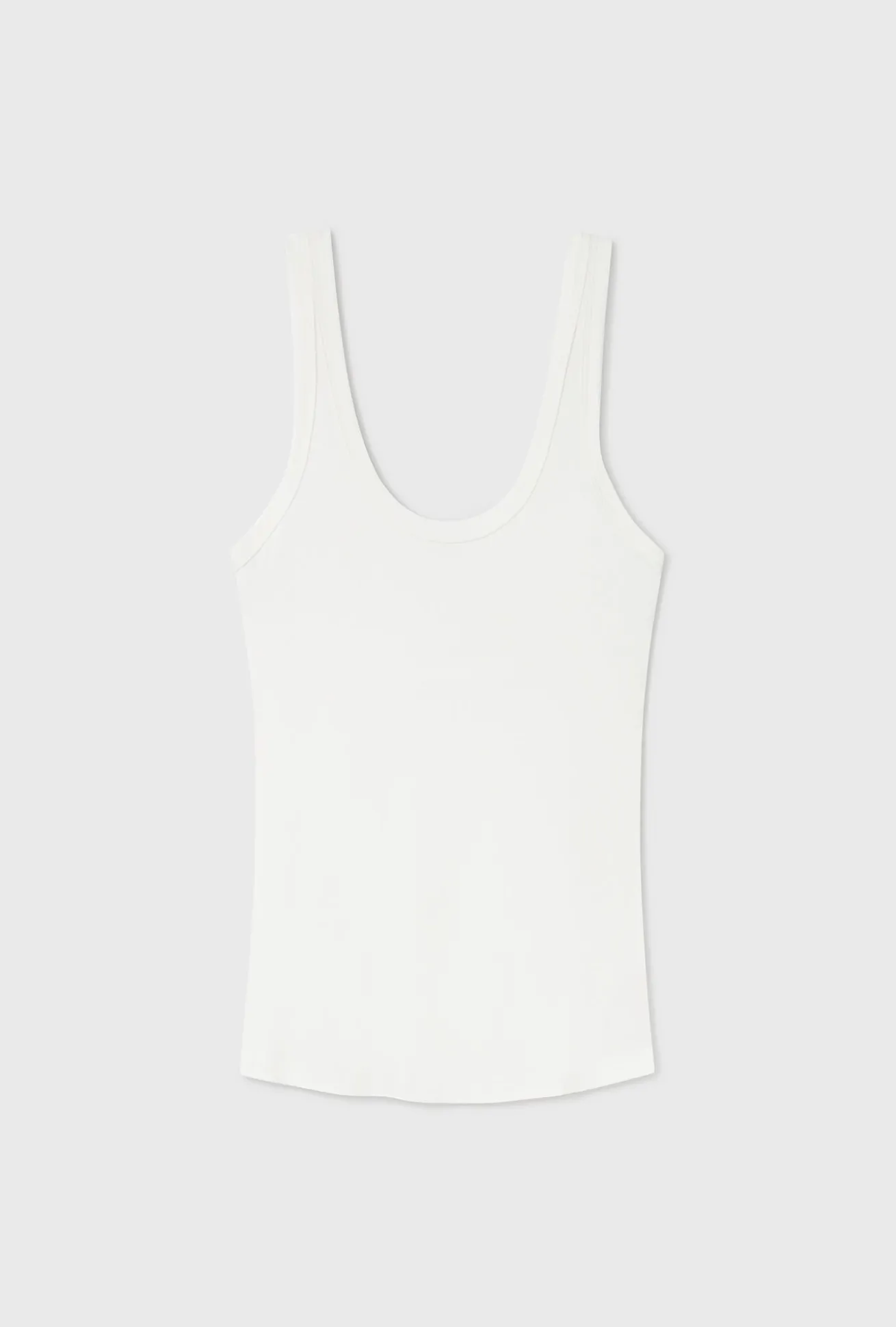JERSEY SCOOP TANK WHITE