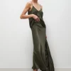 LONG BIAS CUT SKIRT PINE