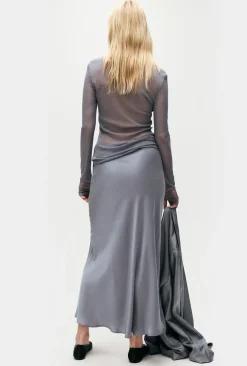 LONG BIAS CUT SKIRT STORM