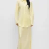 LONG BIAS CUT SKIRT VANILLA FLOWER