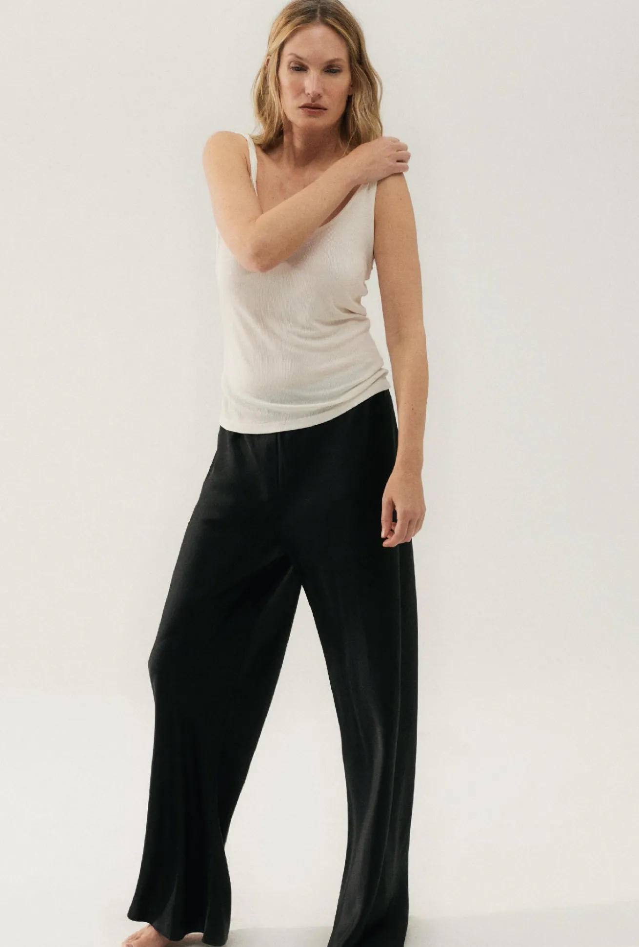 RIBBED TANK WHITE