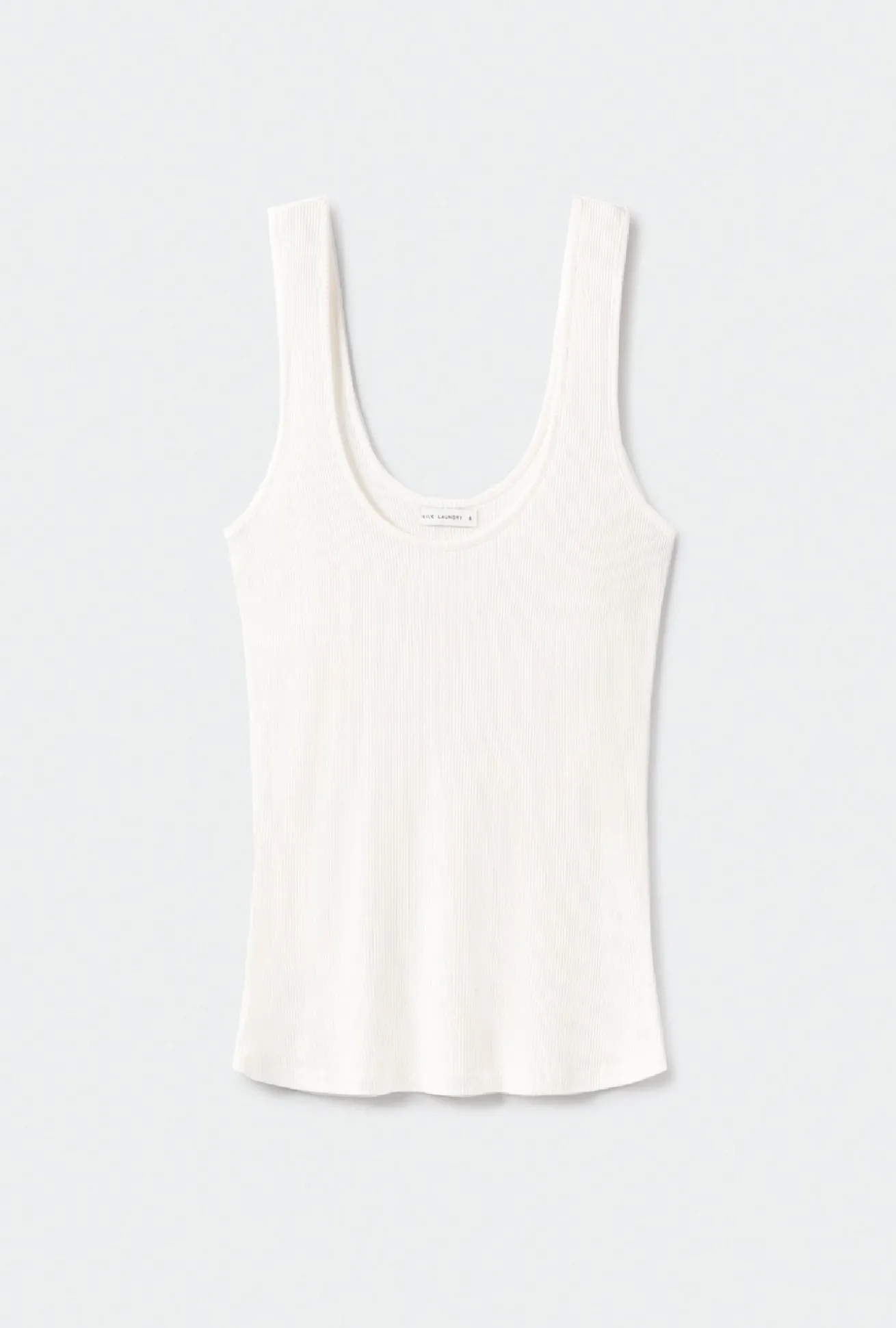 RIBBED TANK WHITE