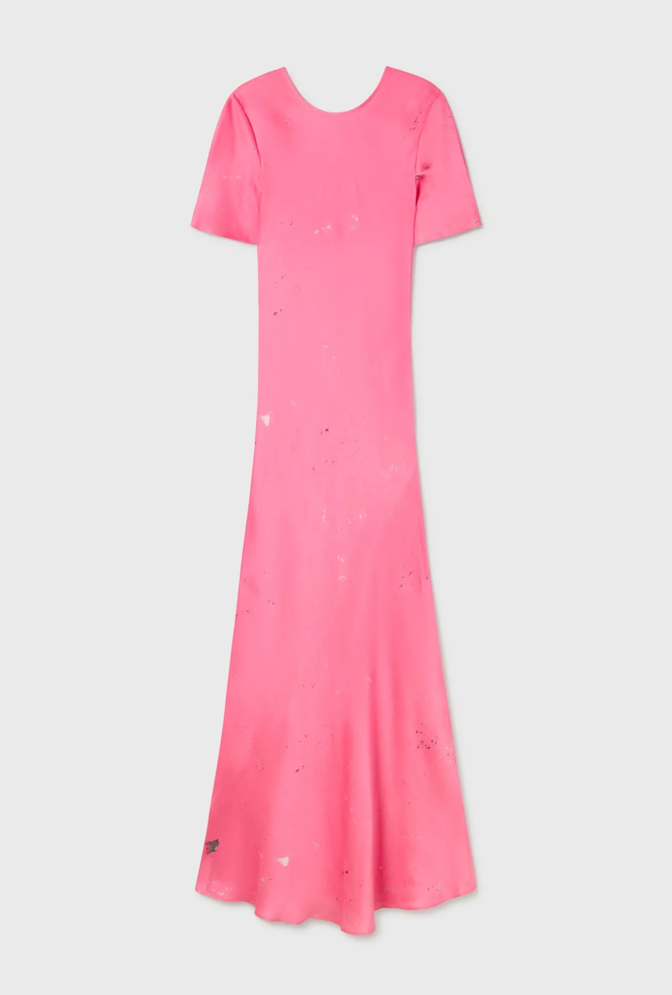 SHORT SLEEVE BIAS DRESS HOG WASH
