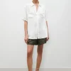 SHORT SLEEVE BOYFRIEND SHIRT WHITE