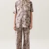 SHORT SLEEVE BOYFRIEND SHIRT ASTER FLORAL