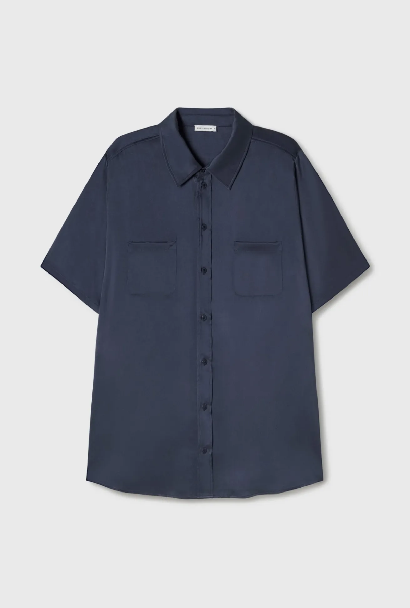 SHORT SLEEVE BOYFRIEND SHIRT MIDNIGHT