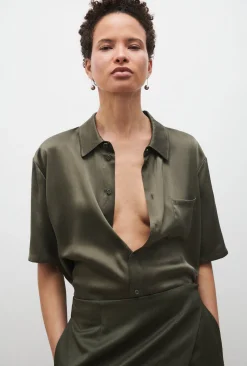 SHORT SLEEVE BOYFRIEND SHIRT 2.0 PINE