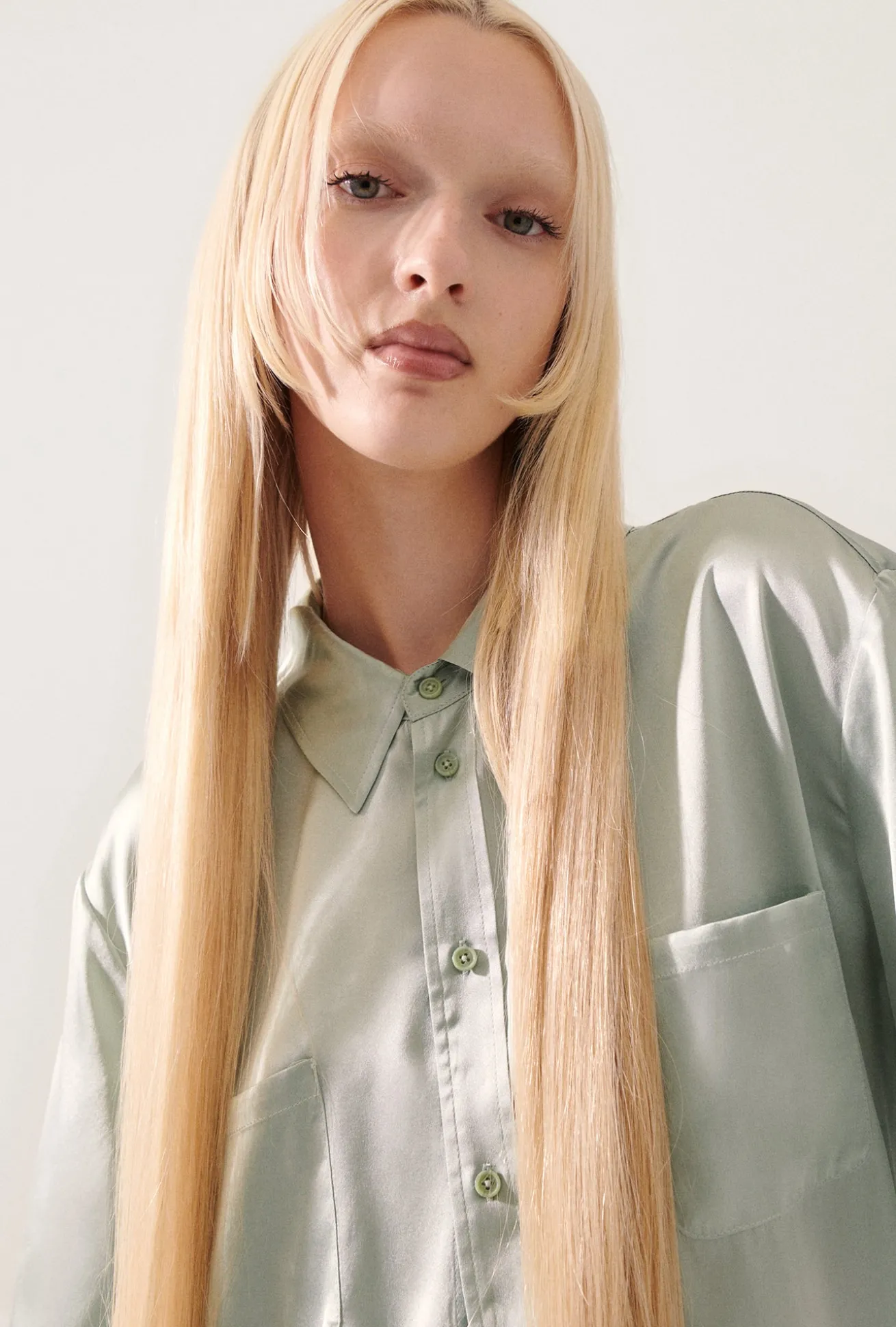 SHORT SLEEVE BOYFRIEND SHIRT ALABASTER