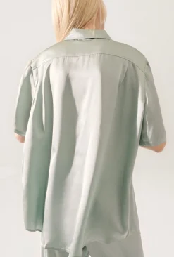SHORT SLEEVE BOYFRIEND SHIRT ALABASTER